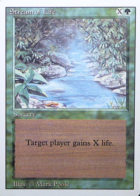 Magic the Gathering: Revised/3rd Edition
Stream of Life - Revised - Common - 217