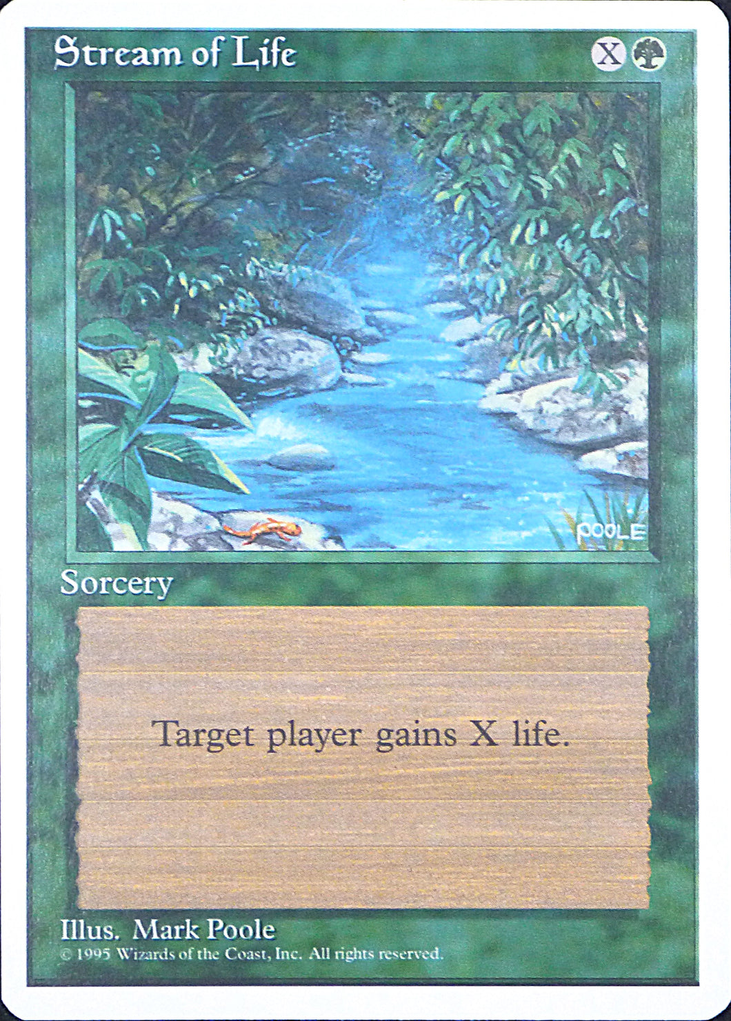 Magic the Gathering: Fourth Edition

Stream of Life Fourth C0272