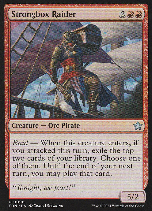 Magic the Gathering: Foundations Strongbox Raider FDN U0096 Non-Foil