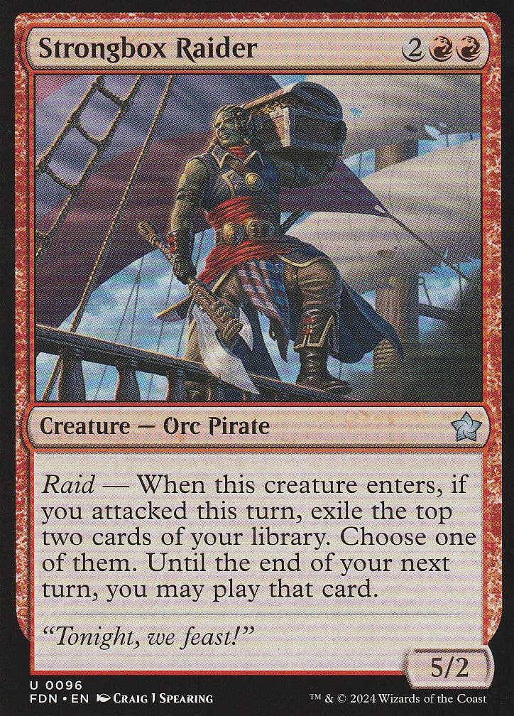 Magic the Gathering: Foundations Strongbox Raider FDN U0096 Non-Foil