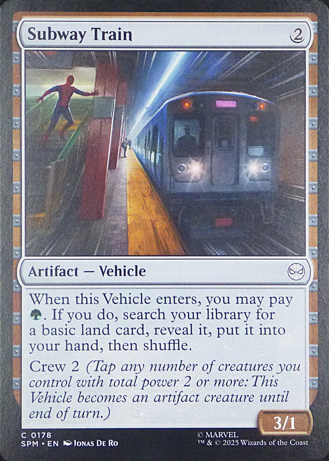 Magic the Gathering: Spider-Man

Subway Train SPM C0178