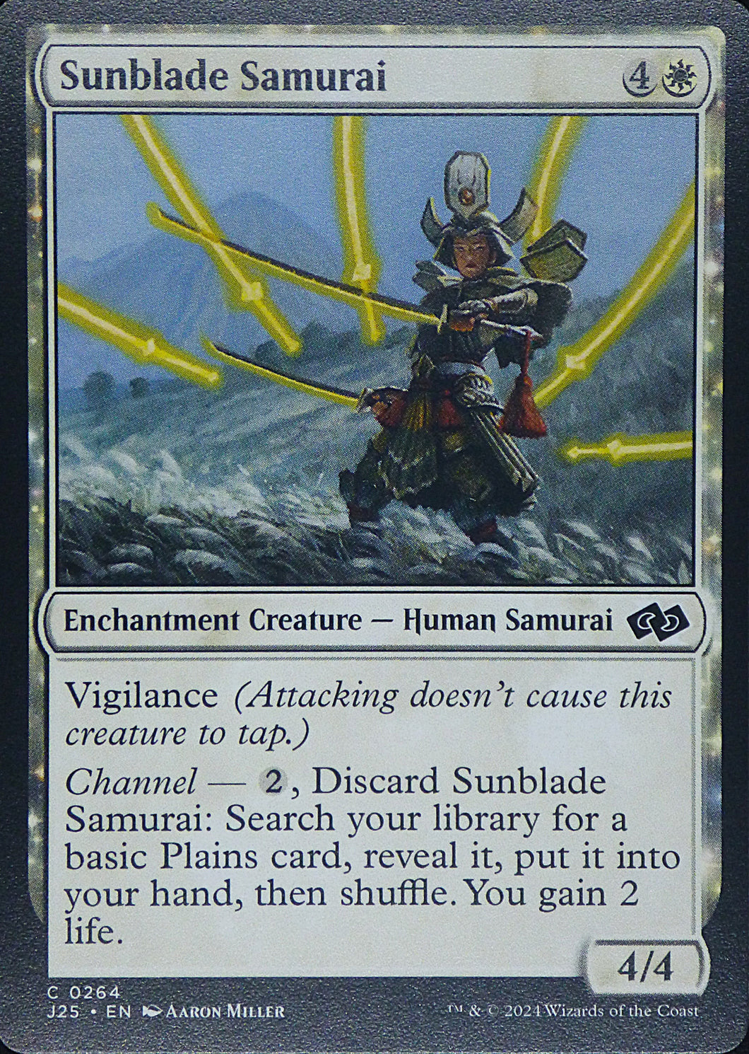 Magic the Gathering: Foundations Jumpstart

Sunblade Samurai J25 C0264