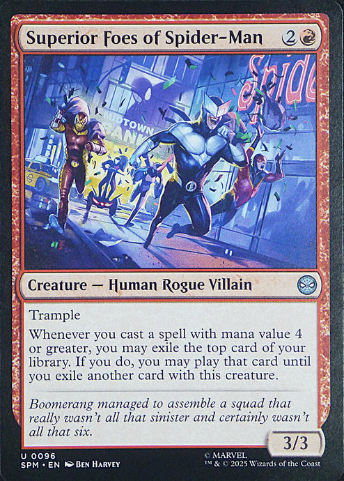 Magic the Gathering: Spider-Man

Superior Foes of Spider-Man SPM U0096