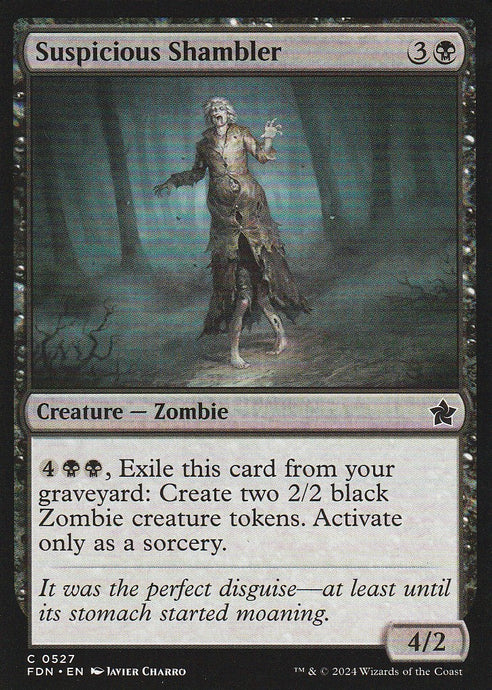 Magic the Gathering: Foundations Suspicious Shambler FDN C0527 Non-Foil