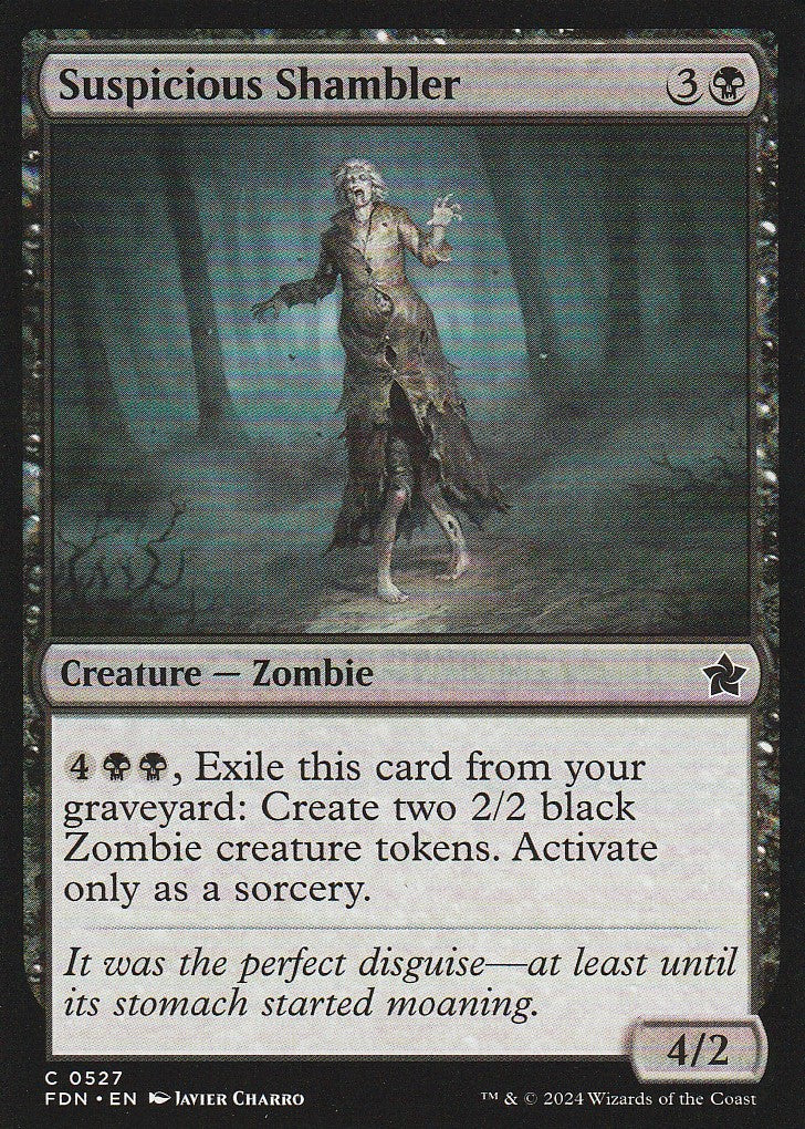 Magic the Gathering: Foundations Suspicious Shambler FDN C0527 Non-Foil