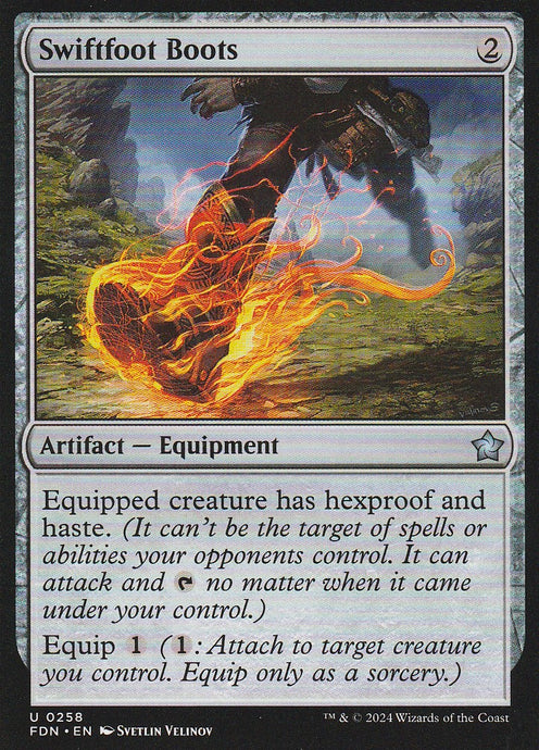 Magic the Gathering: Foundations Swiftfoot Boots FDN U0258 Non-Foil