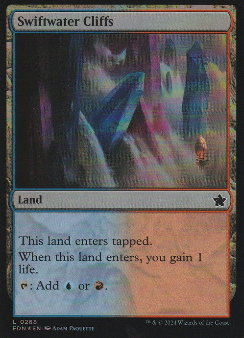 Magic the Gathering: Foundations Swiftwater Cliffs FDN L0268 Foil