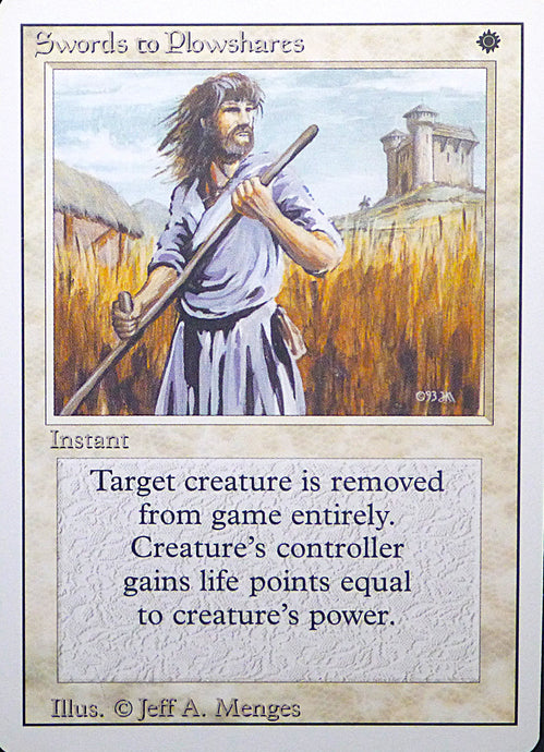 Magic the Gathering: Revised/3rd Edition
Swords to Plowshares - Revised - Uncommon - 041