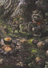 Load image into Gallery viewer, Magic the Gathering: Foundations Sylvan Scavenging Foundation Art Series 46 of 54 Front Side
