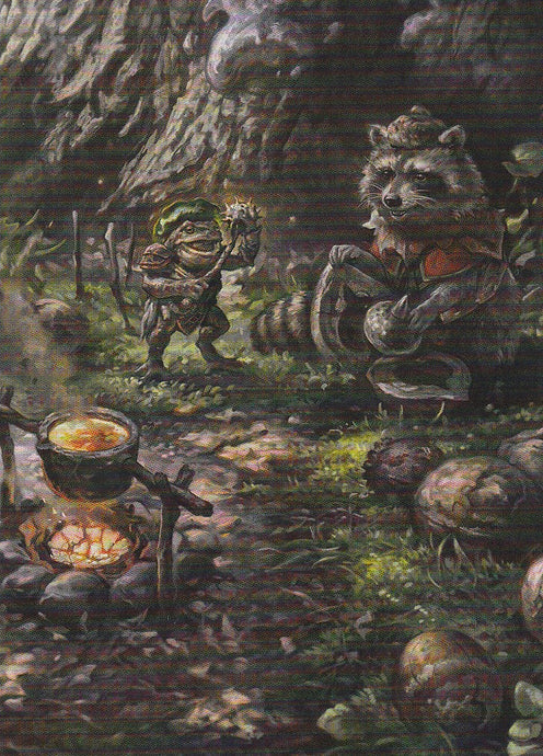 Magic the Gathering: Foundations Sylvan Scavenging Foundation Art Series 46 of 54 Front Side