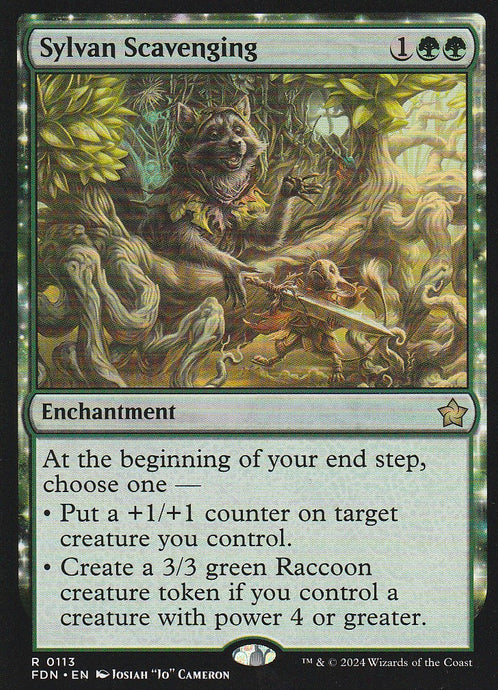 Magic the Gathering: Foundations Sylvan Scavenging FDN R0113