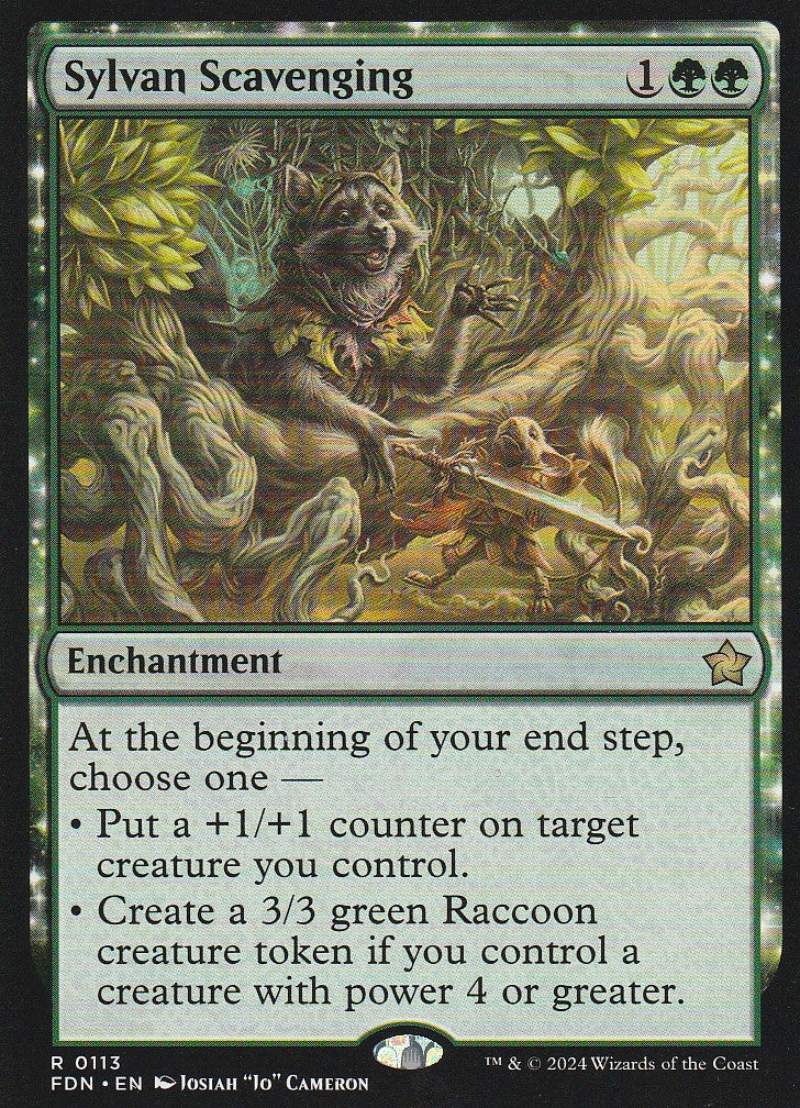 Magic the Gathering: Foundations Sylvan Scavenging FDN R0113