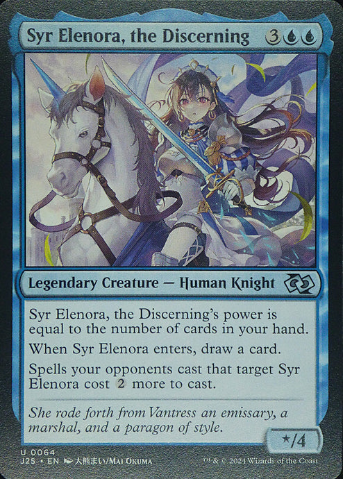 Magic the Gathering: Foundations Jumpstart

Syr Elenora, the Discerning J25 U0064