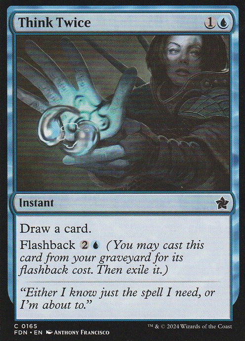 Magic the Gathering: Foundations Think Twice FDN C0165 Non-Foil