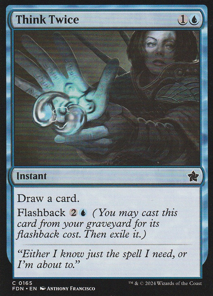 Magic the Gathering: Foundations Think Twice FDN C0165 Non-Foil