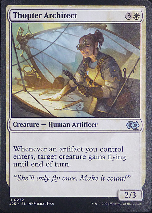 Magic the Gathering: Foundations Jumpstart

Thopter Architect J25 U0272