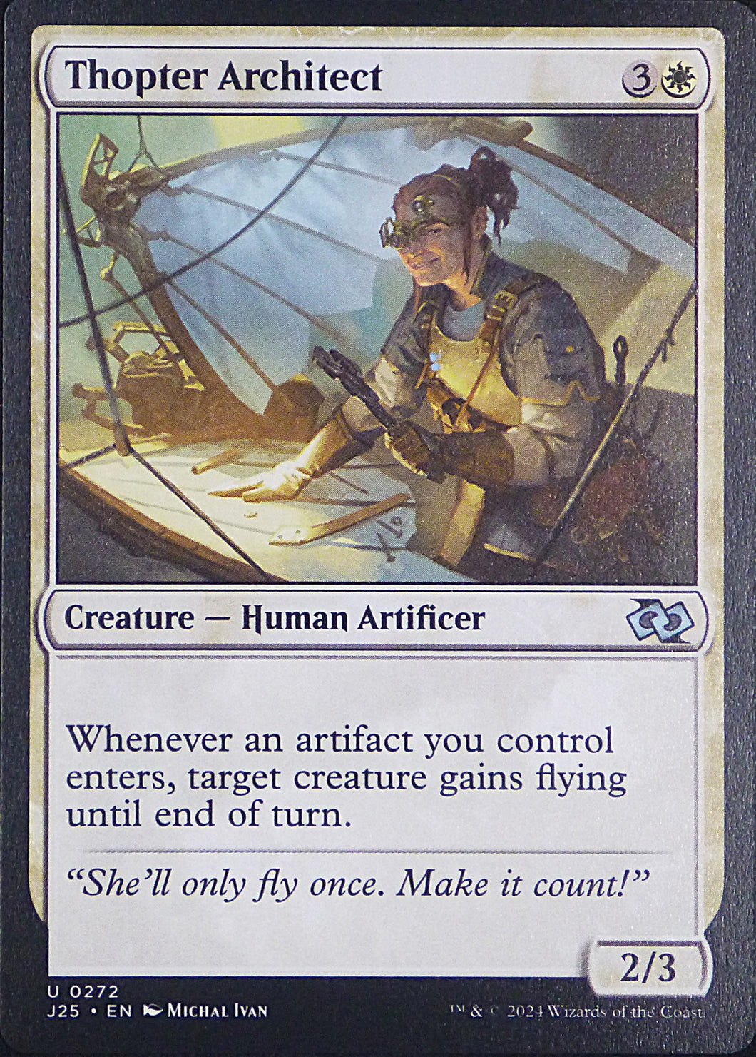 Magic the Gathering: Foundations Jumpstart

Thopter Architect J25 U0272
