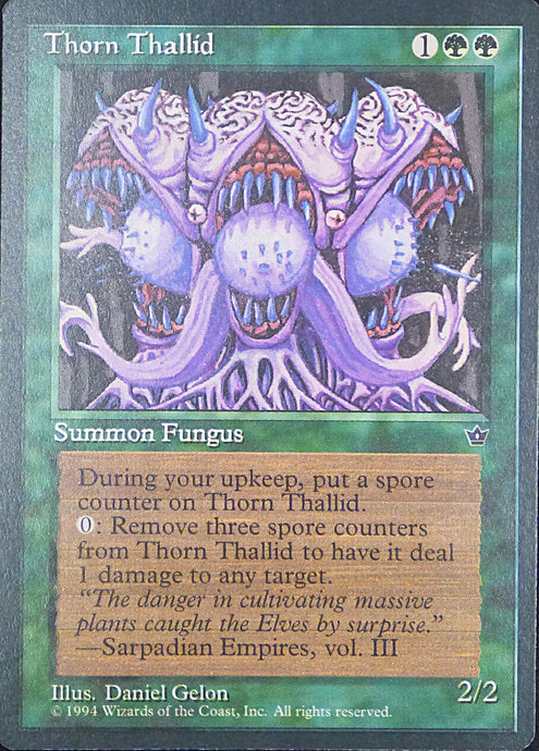 Magic the Gathering: Fallen Empires

Thorn Thallid Fallen Empires C0080a