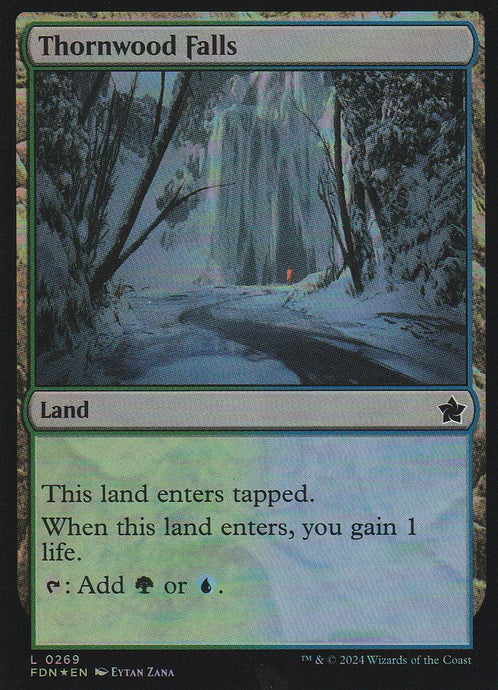 Magic the Gathering: Foundations Thornwood Falls FDN L0269 Foil