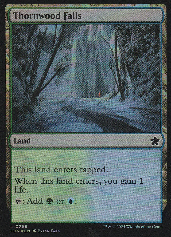 Magic the Gathering: Foundations Thornwood Falls FDN L0269 Foil