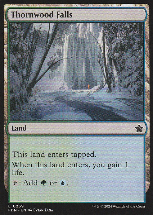 Magic the Gathering: Foundations Thornwood Falls FDN L0269 Non-Foil