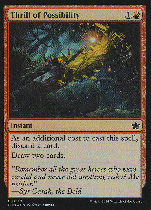 Magic the Gathering: Foundations Thrill of Possibility FDN C0210 Foil