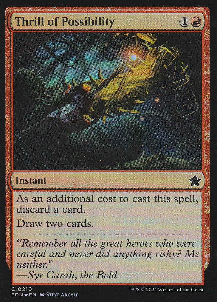 Magic the Gathering: Foundations Thrill of Possibility FDN C0210 Foil