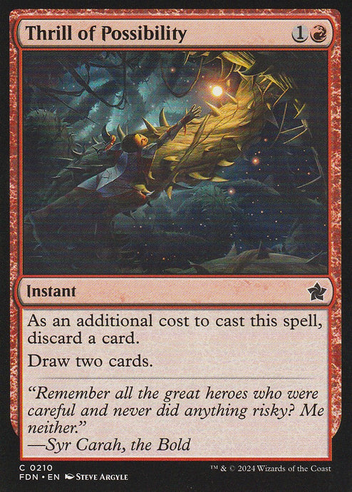 Magic the Gathering: Foundations Thrill of Possibility FDN C0210 Non-Foil