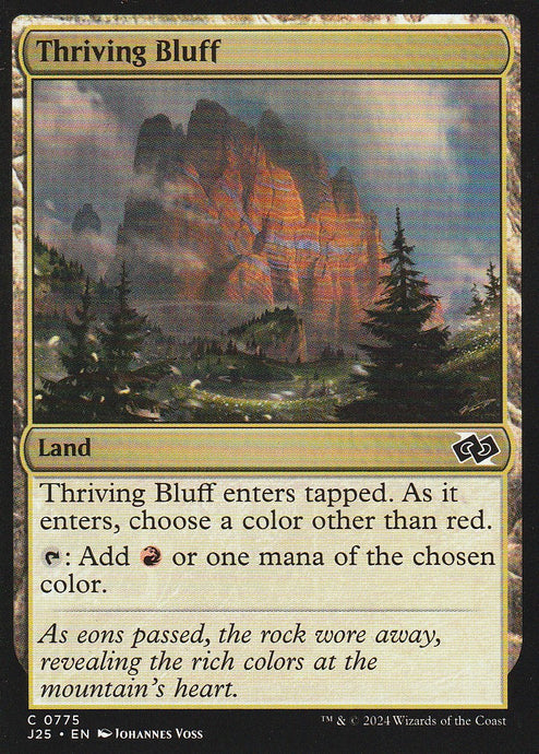 Magic the Gathering: Foundations Jumpstart Thriving Bluff J25 C0775