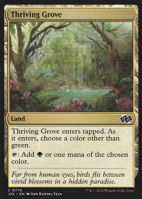 Magic the Gathering: Foundations Jumpstart Thriving Grove J25 C0776