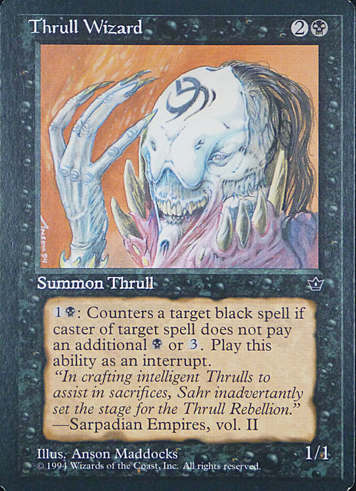 Magic the Gathering: Fallen Empires

Thrull Wizard Fallen Empires U0046