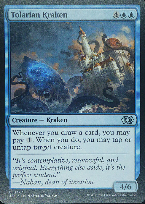 Magic the Gathering: Foundations Jumpstart

Tolarian Kraken J25 U0377