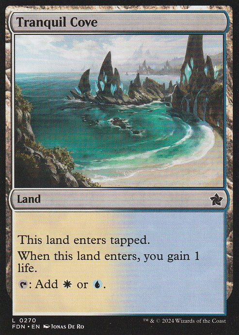 Magic the Gathering: Foundations Tranquil Cove FDN L0270 Non-Foil