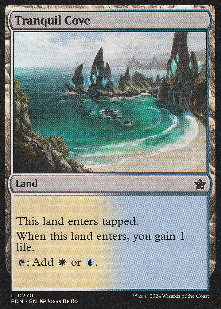 Magic the Gathering: Foundations Tranquil Cove FDN L0270 Non-Foil