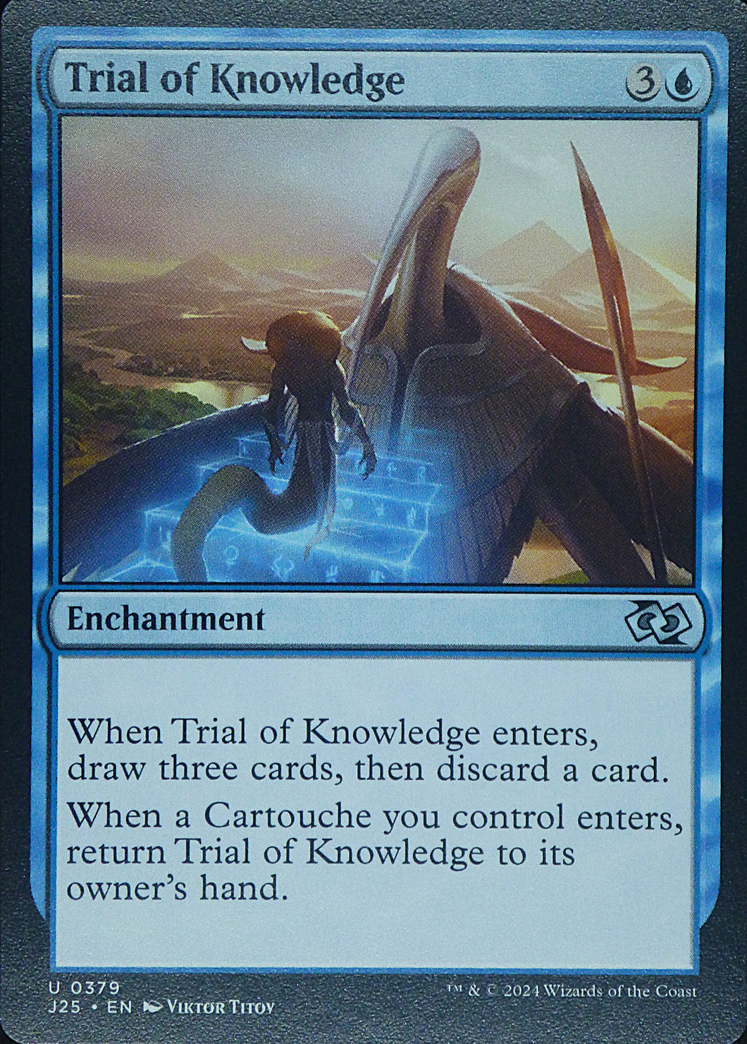 Magic the Gathering: Foundations Jumpstart

Trial of Knowledge J25 U0379