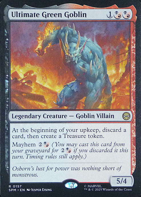 Magic the Gathering: Spider-Man

Ultimate Green Goblin SPM R0157