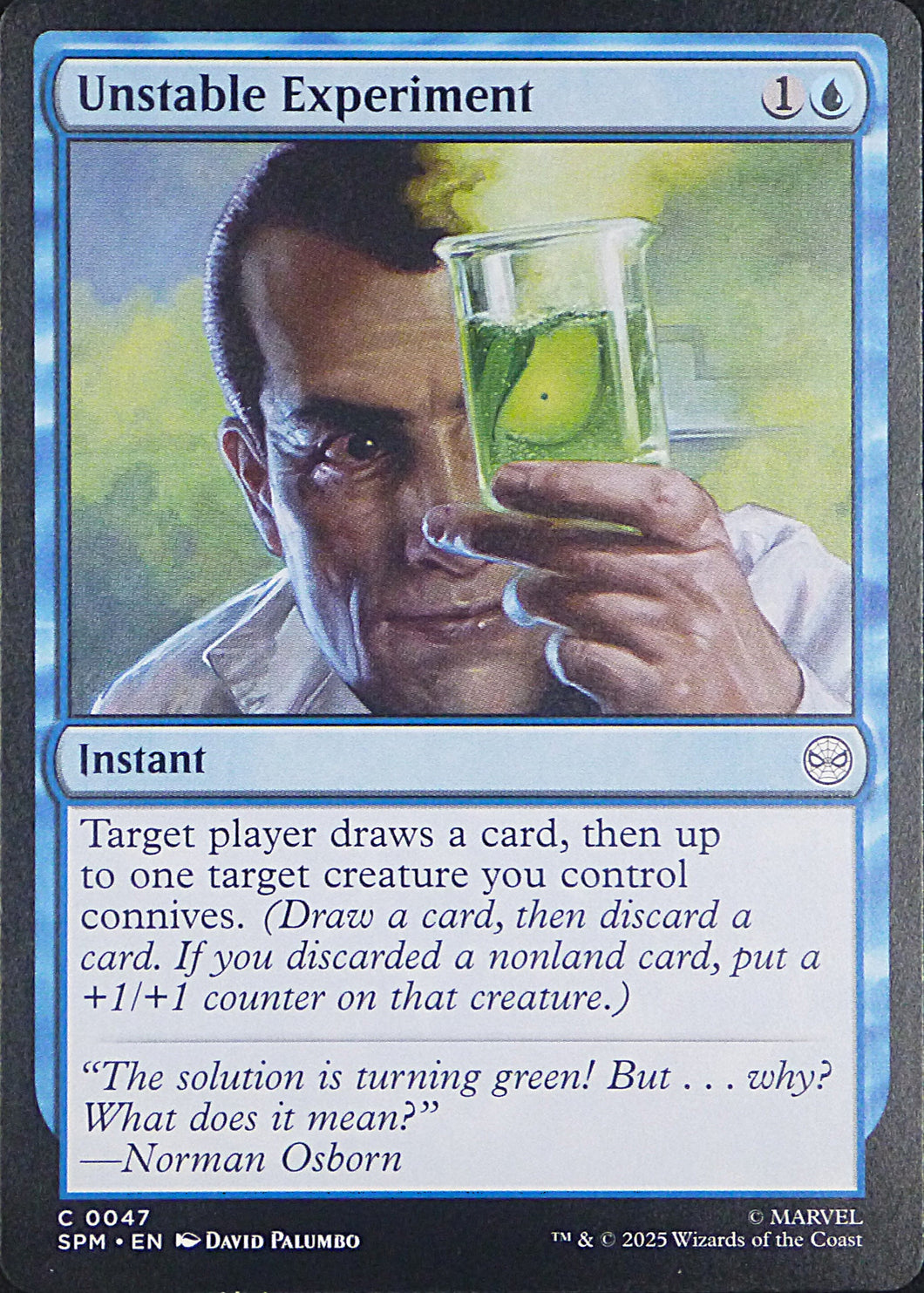 Magic the Gathering: Spider-Man

Unstable Experiment SPM C0047