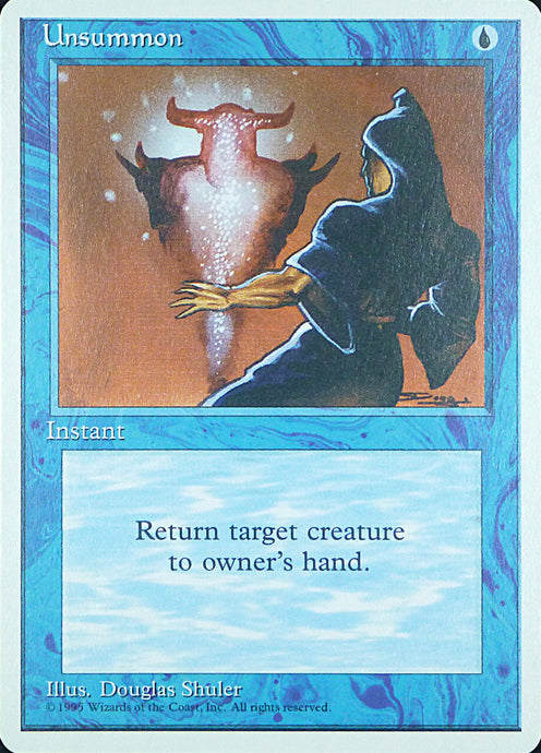 Magic the Gathering: Fourth Edition

Unsummon Fourth C0111