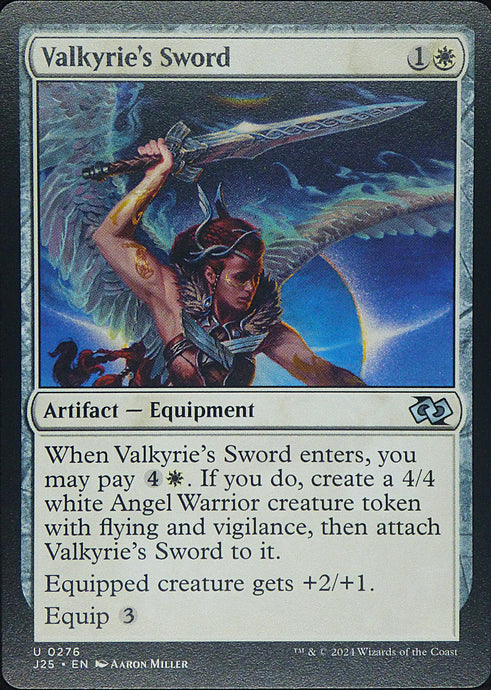 Magic the Gathering: Foundations Jumpstart

Valkyrie's Sword J25 U0276