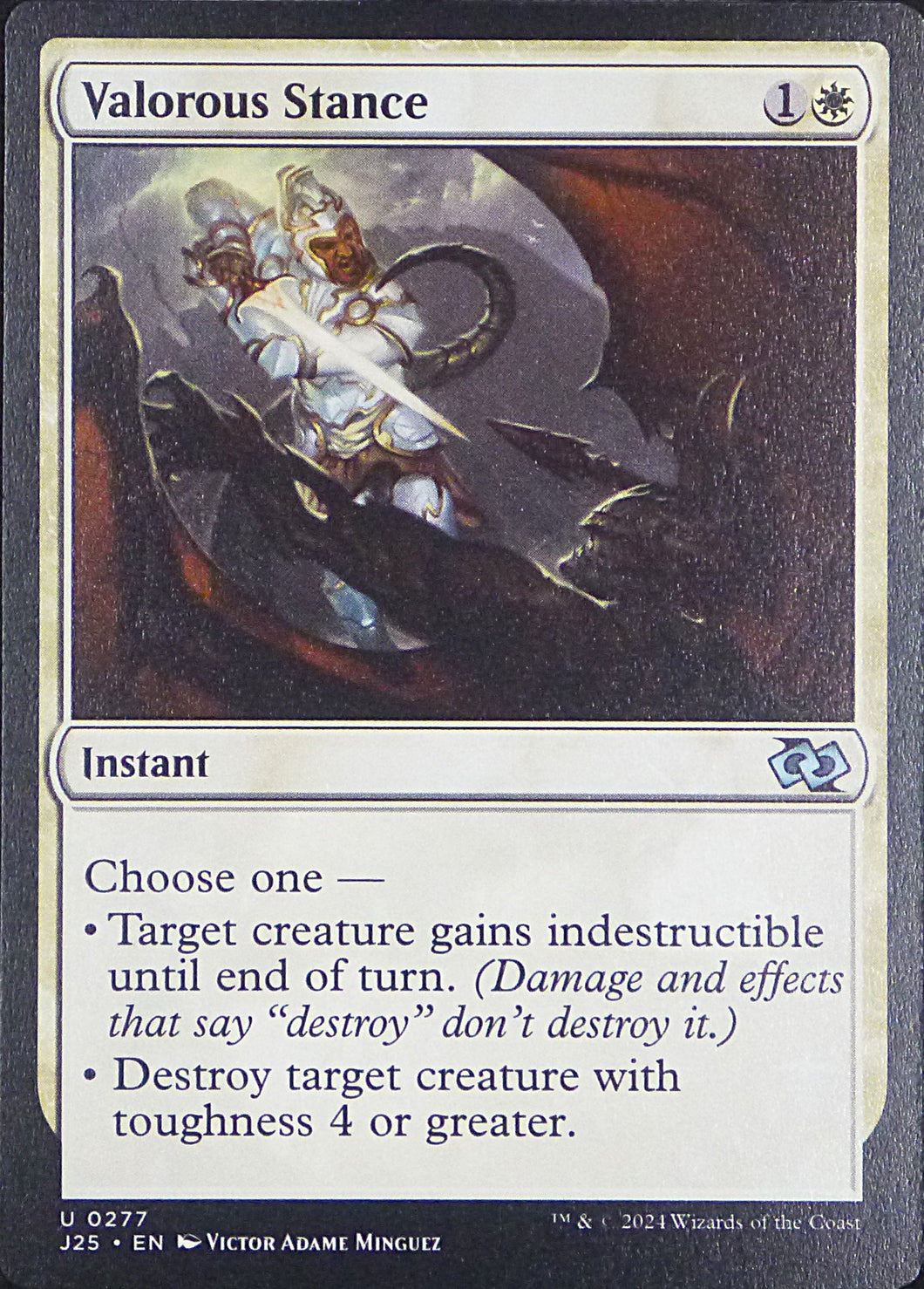 Magic the Gathering: Foundations Jumpstart

Valorous Stance J25 U0277