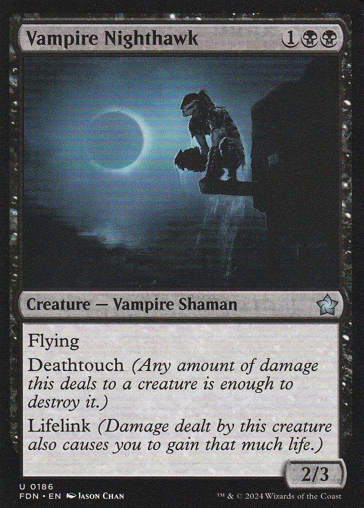 Magic the Gathering: Foundations Vampire Nighthawk FDN U0186 Non-Foil