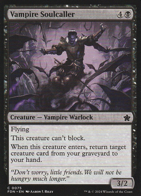 Magic the Gathering: Foundations Vampire Soulcaller FDN C0075 Non-Foil