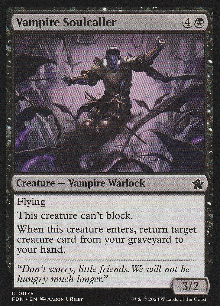 Magic the Gathering: Foundations Vampire Soulcaller FDN C0075 Non-Foil