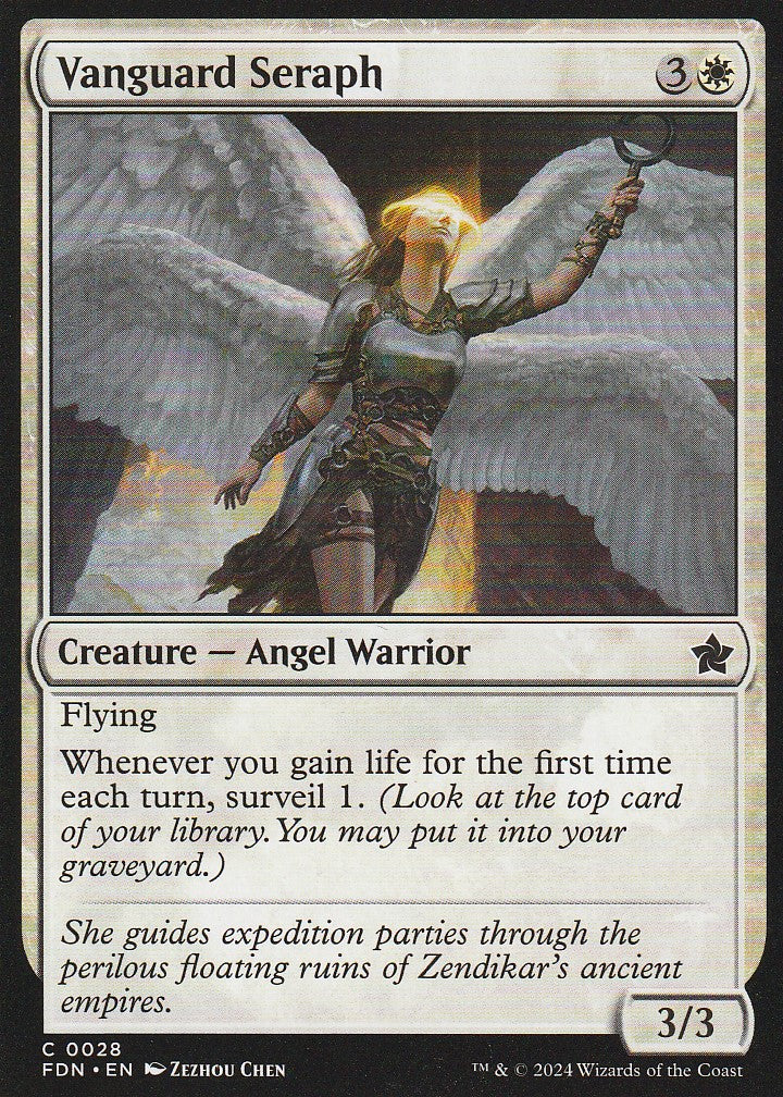 Magic the Gathering: Foundations Vanguard Seraph FDN C0028 Non-Foil