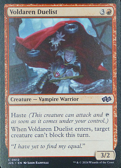 Magic the Gathering: Foundations Jumpstart

Voldaren Duelist J25 C0612