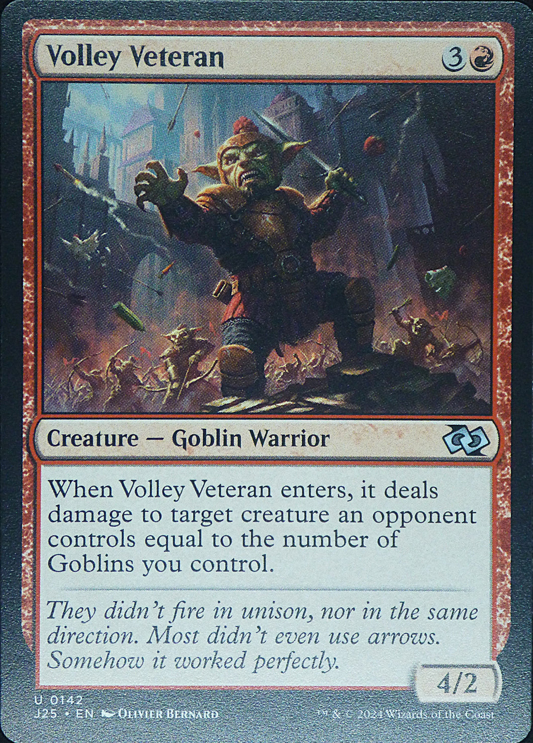 Magic the Gathering: Foundations Jumpstart

Volley Veteran J25 U0142