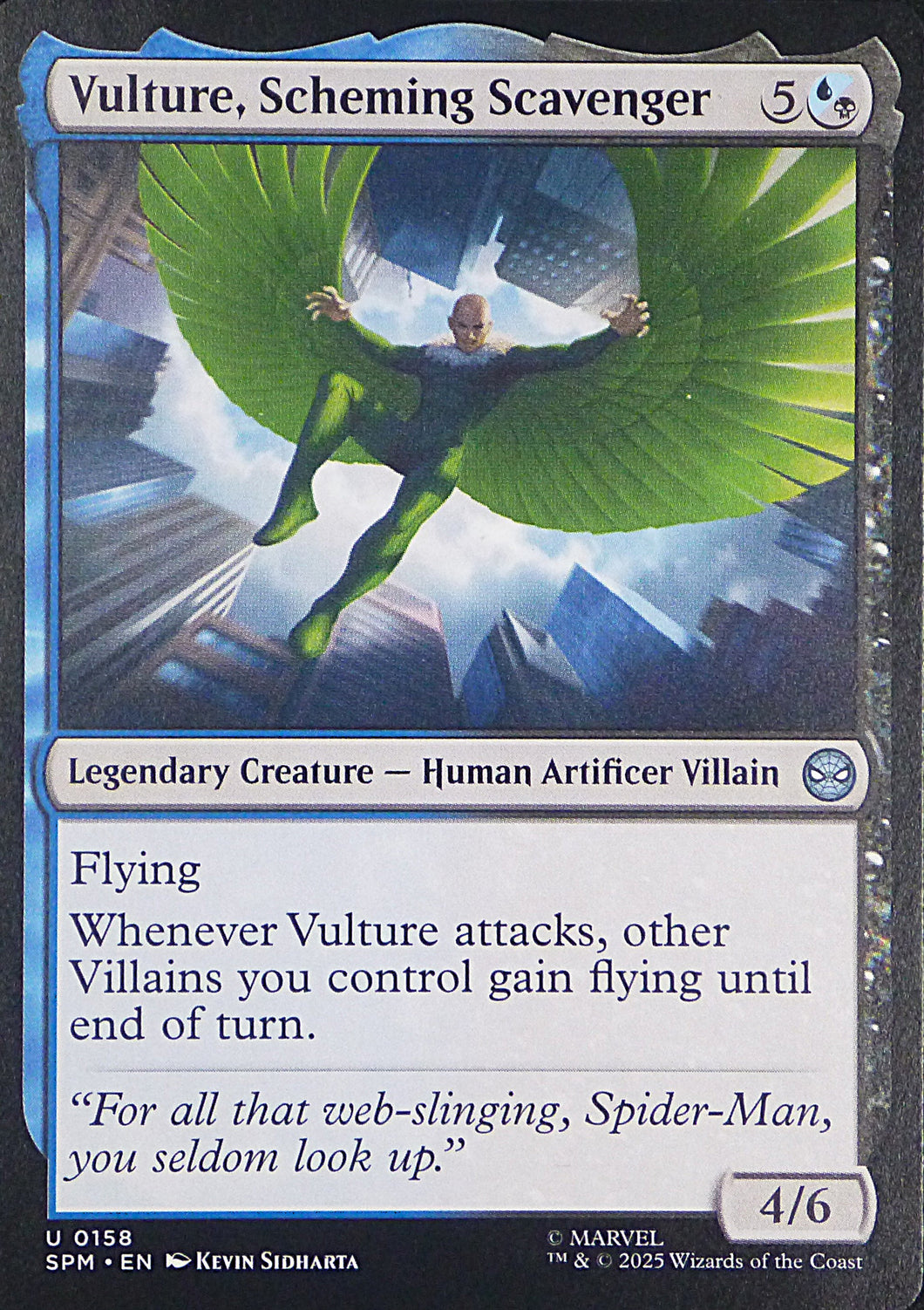Magic the Gathering: Spider-Man

Vulture, Scheming Scavenger SPM U0158