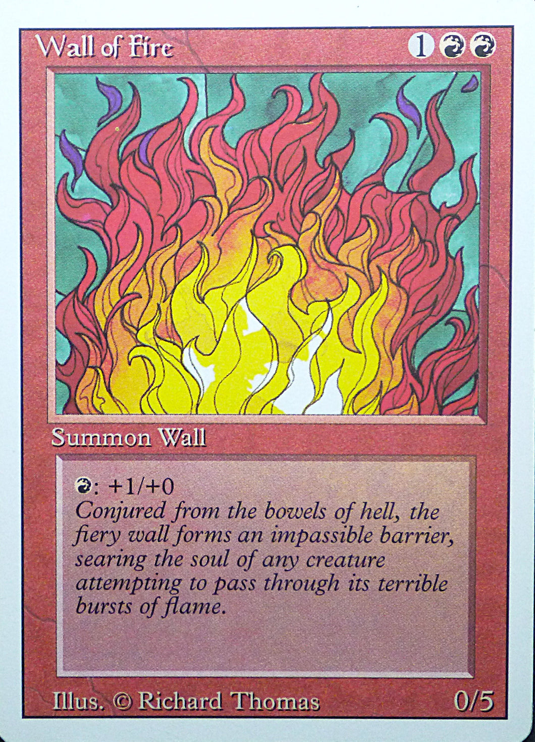 Magic the Gathering: Revised/3rd Edition
Wall of Fire - Revised - Uncommon - 183