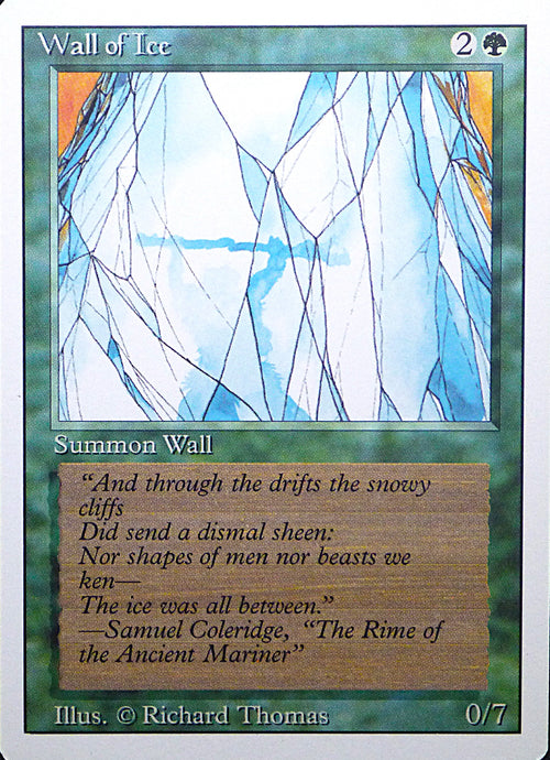 Magic the Gathering: Revised/3rd Edition
Wall of Ice - Revised - Uncommon - 225