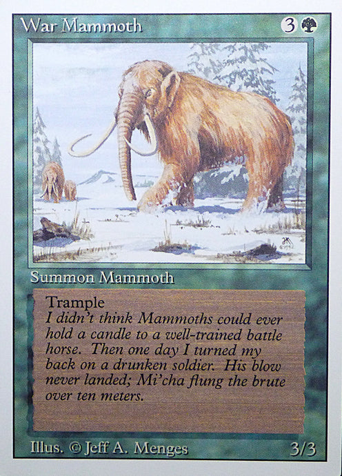 Magic the Gathering: Revised/3rd Edition
War Mammoth - Revised - Common - 228